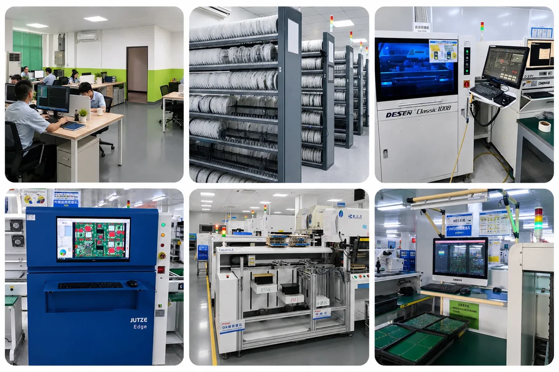 PCBArise engineering and quality-control teams working with PCB assembly equipment