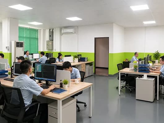 Engineer reviewing PCB manufacturing data before production