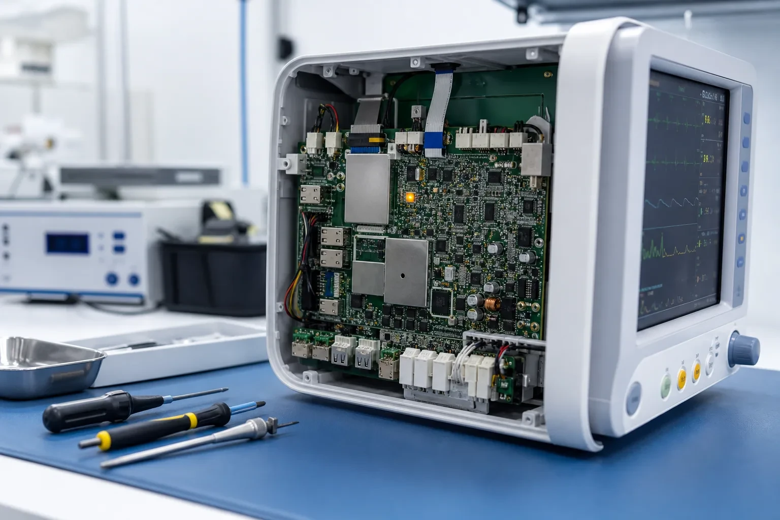 Representative fine-pitch medical electronics assembly scenario
